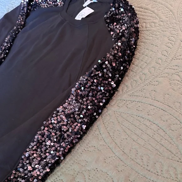 Cato Black Ribbed Collar Top - Picture 2 of 4